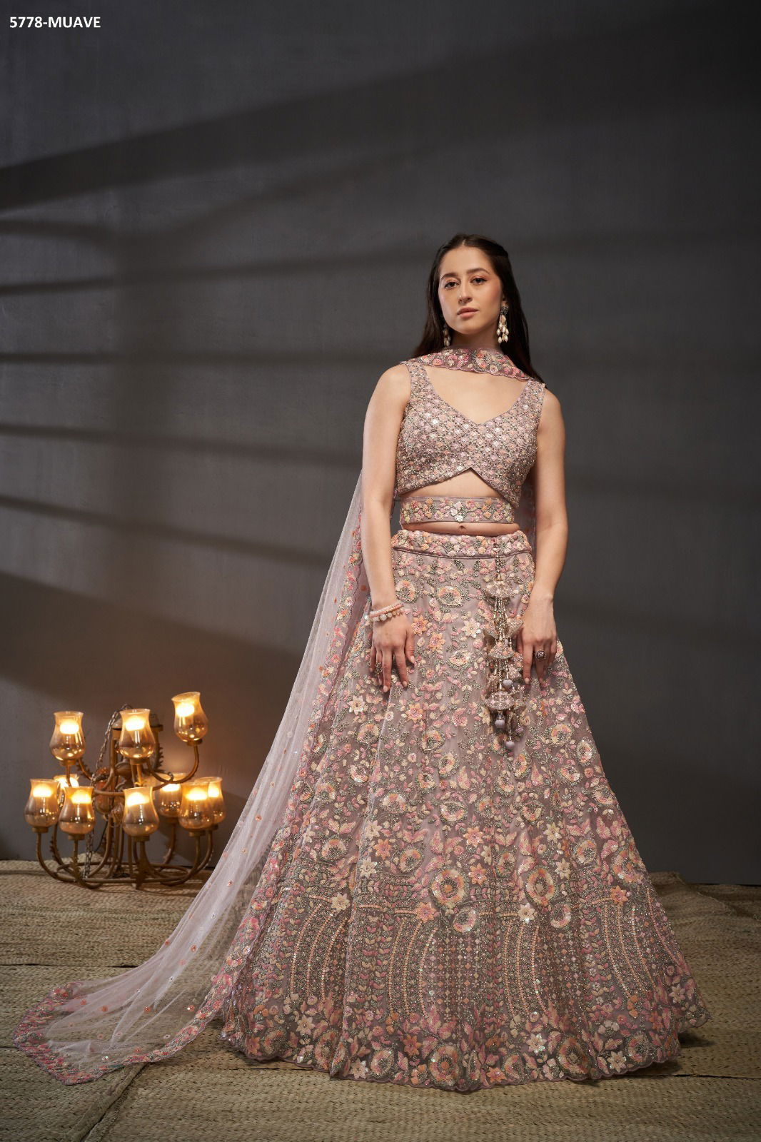 Pf 5778 Net Designer Lahenga Choli Wholesale Suppliers In Mumbai